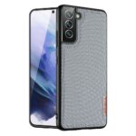 Samsung Galaxy S22 Plus 5G Θήκη Απαλό Μπλε με Πλαίσιο Σιλικόνης και Επένδυση από Ύφασμα DUX DUCIS Fino Series PU + TPU Phone