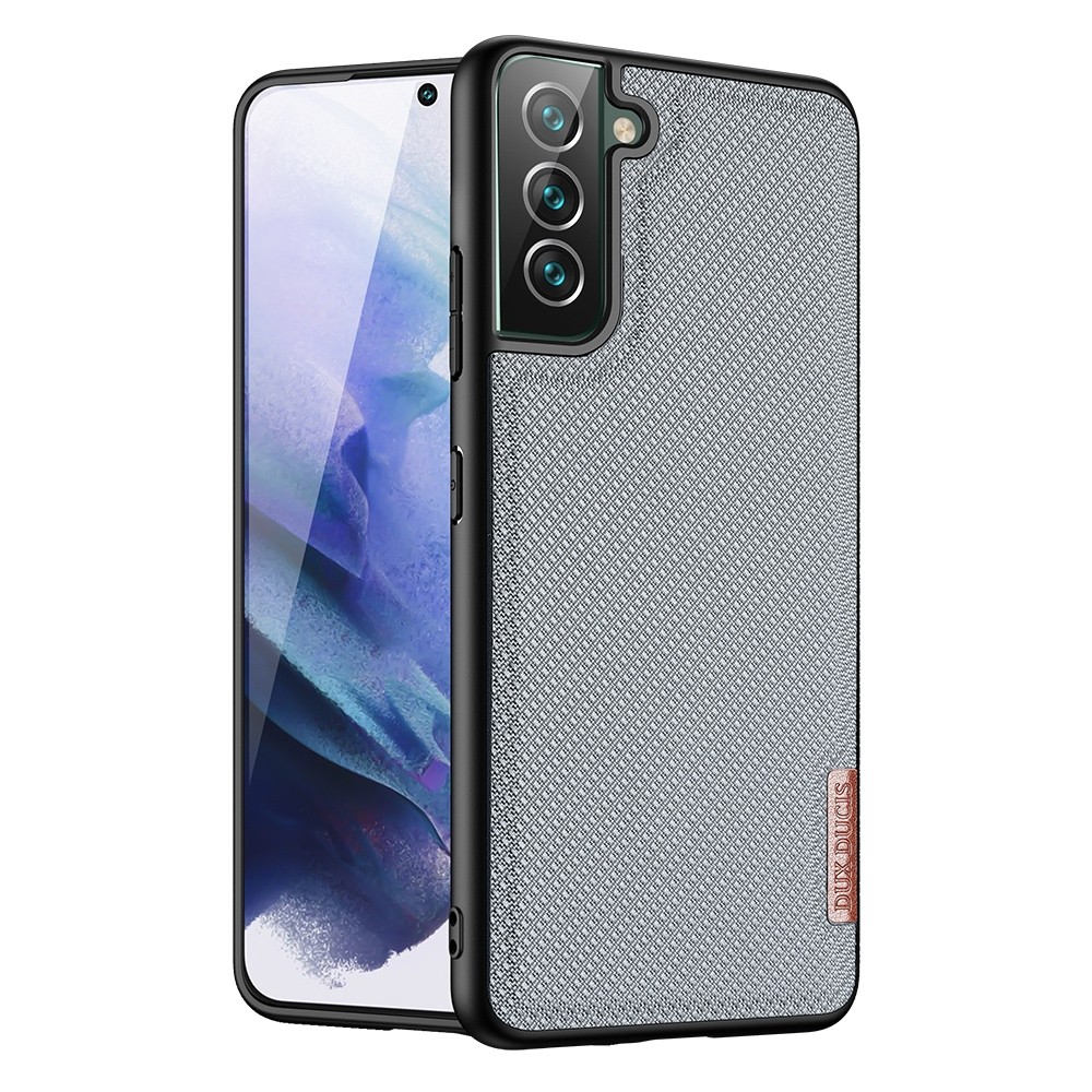 Samsung Galaxy S22 Plus 5G Θήκη Απαλό Μπλε με Πλαίσιο Σιλικόνης και Επένδυση από Ύφασμα DUX DUCIS Fino Series PU + TPU Phone