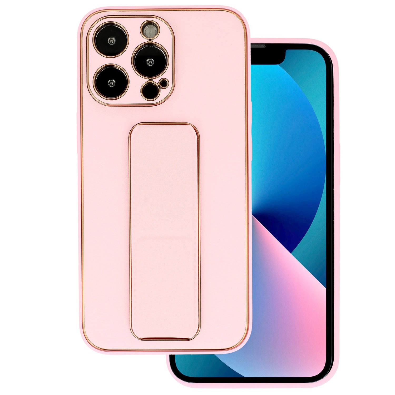 Samsung Galaxy S22 Plus 5G Θήκη Ροζ Tel Protect Leather Luxury Stand Case Pink