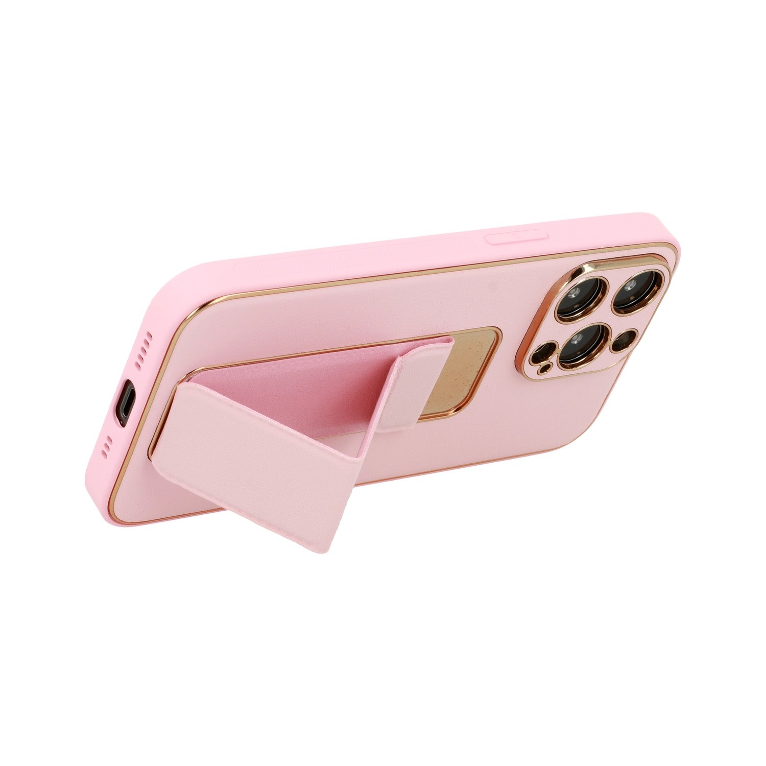 Samsung Galaxy S22 Plus 5G Θήκη Ροζ Tel Protect Leather Luxury Stand Case Pink
