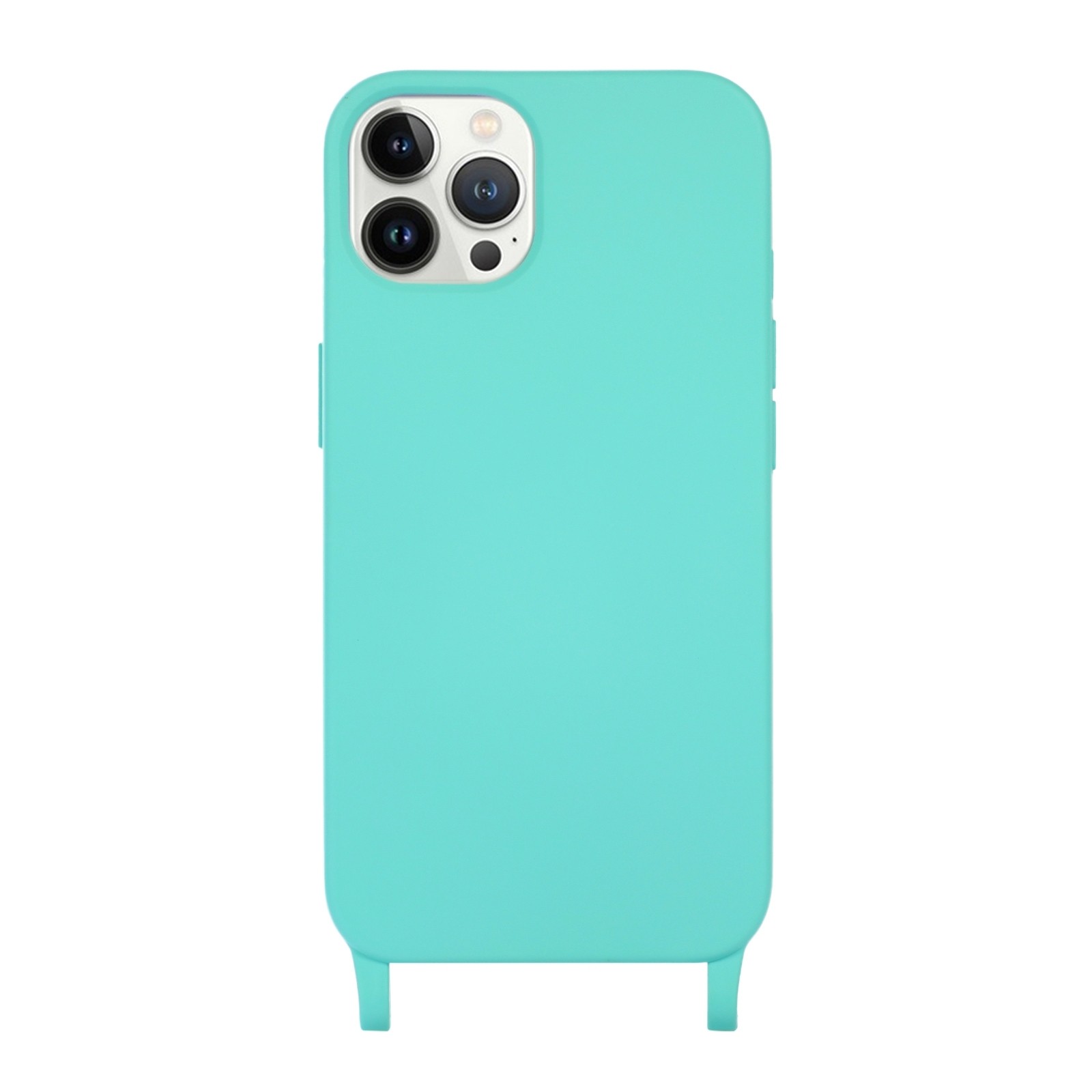 iPhone 13 Pro Max Θήκη με Λουράκι Crossbody Lanyard Elastic Silicone Phone Case Blue