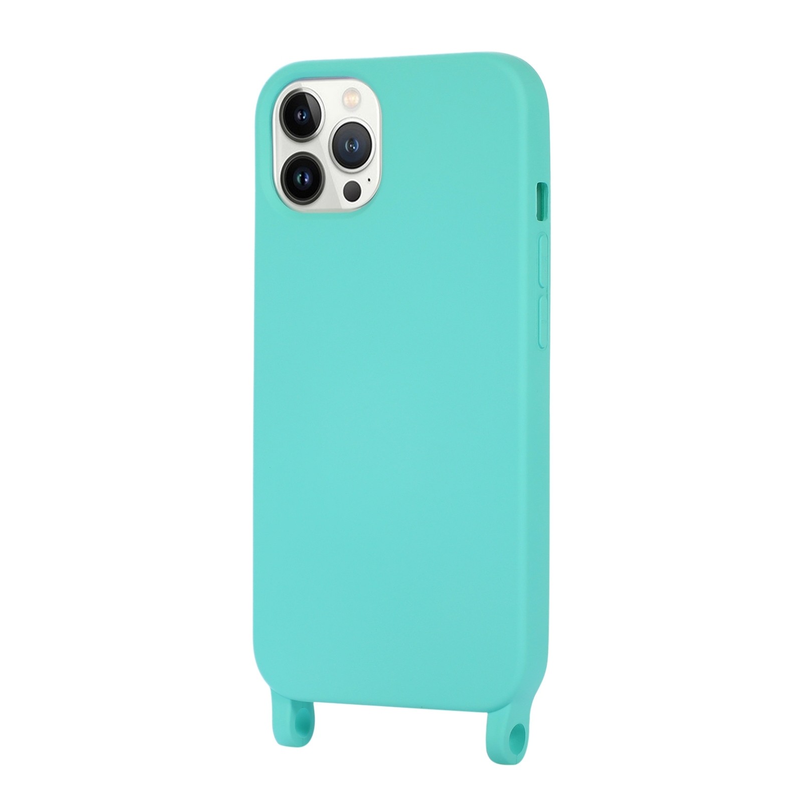 iPhone 13 Pro Max Θήκη με Λουράκι Crossbody Lanyard Elastic Silicone Phone Case Blue