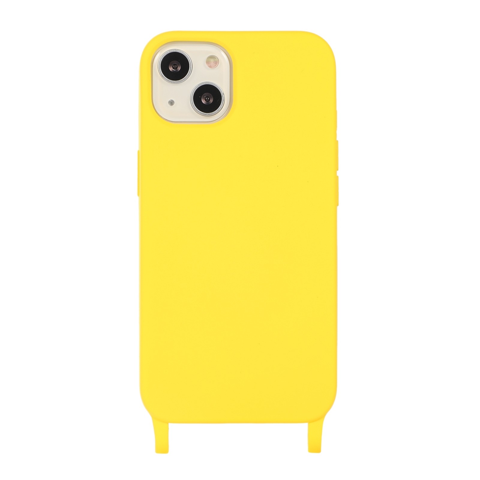 iPhone 13 Θήκη με Λουράκι Crossbody Lanyard Elastic Silicone Phone Case Yellow