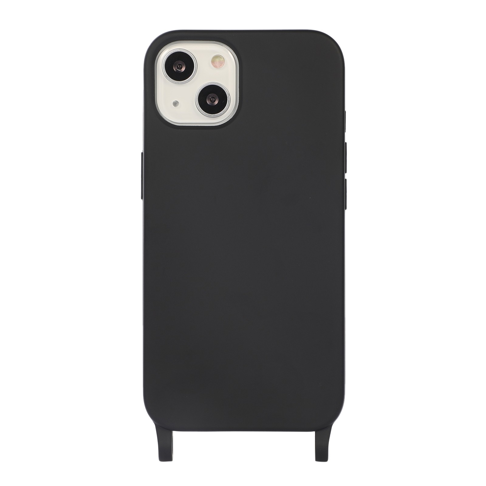 iPhone 13 Pro Θήκη με Λουράκι Crossbody Lanyard Elastic Silicone Phone Case Black