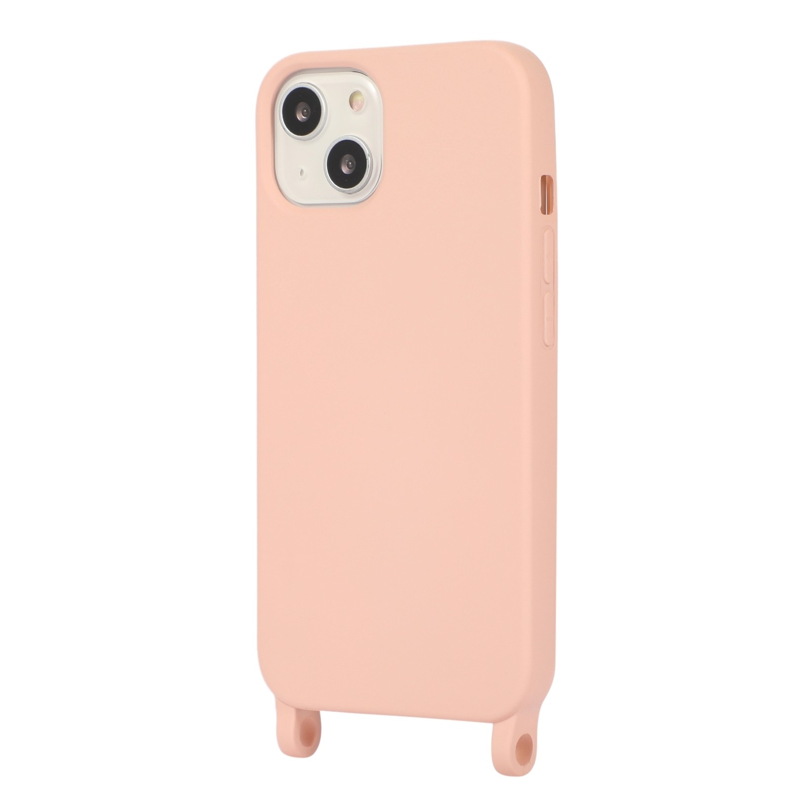 iPhone 13 Pro Θήκη με Λουράκι Crossbody Lanyard Elastic Silicone Phone Case Pink