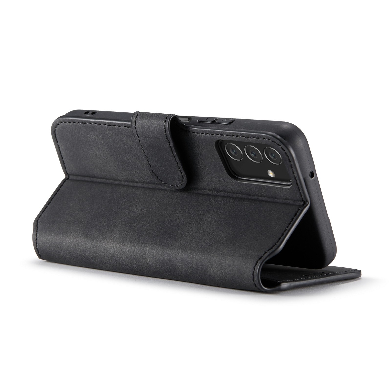 Samsung Galaxy A13 4G Θήκη Βιβλίο Μαύρο DG.MING Retro Oil Edge Flip Phone Case Black