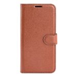 Xiaomi Poco M4 Pro 5G Θήκη Βιβλίο Καφέ Litchi Texture Horizontal Flip Protective Case Brown