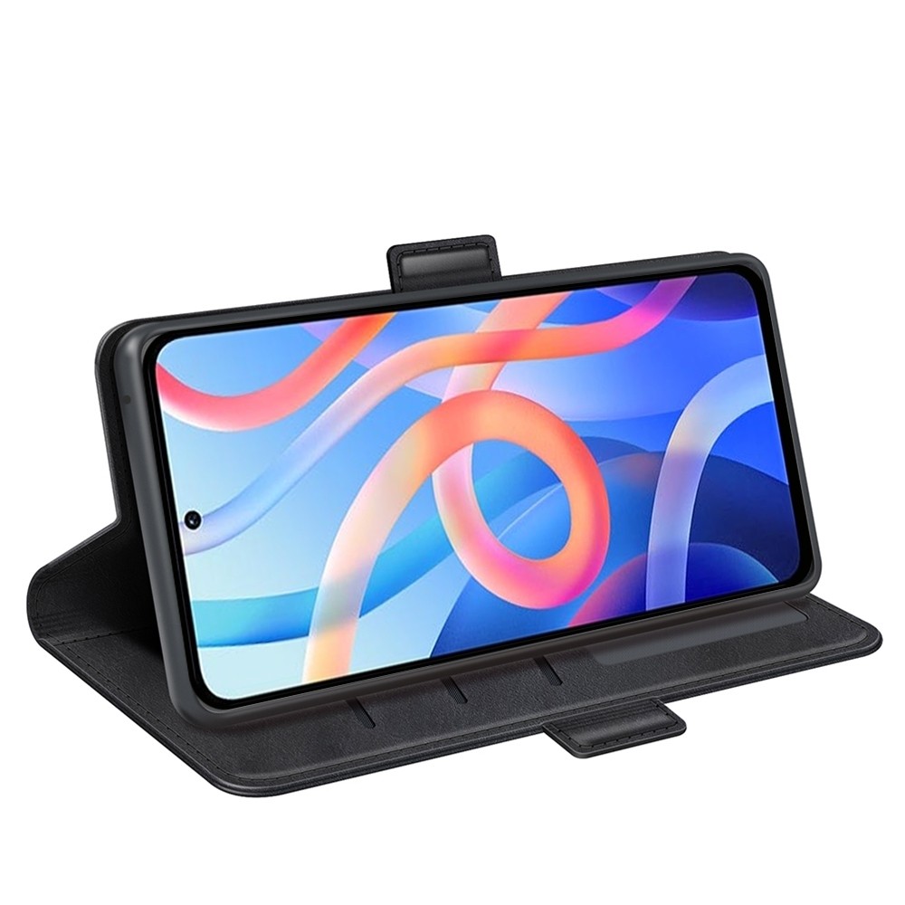 Xiaomi Poco M4 Pro 5G Θήκη Βιβλίο Μαύρο Dual-side Magnetic Buckle Horizontal Flip Case Black