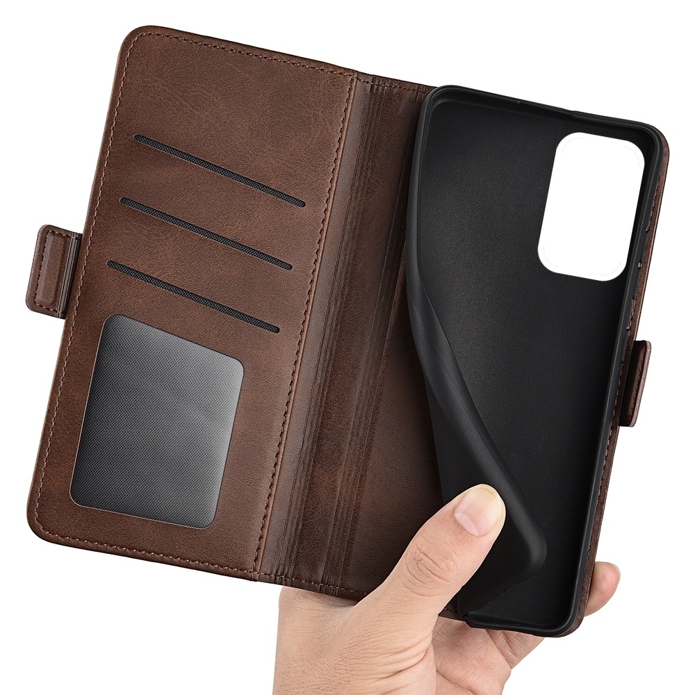 Xiaomi Poco M4 Pro 5G Θήκη Βιβλίο Καφέ Dual-side Magnetic Buckle Horizontal Flip Case Brown