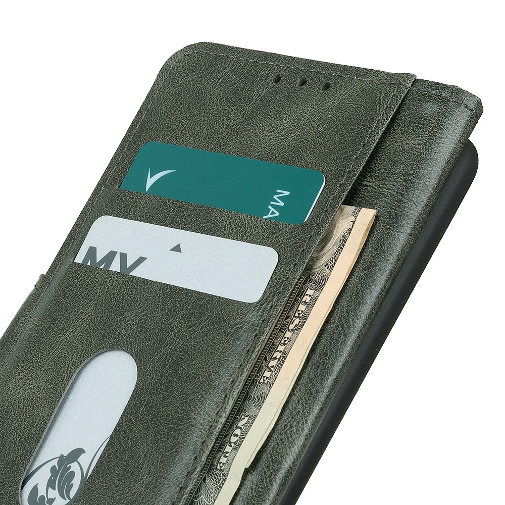 Xiaomi Poco M4 Pro 5G Θήκη Βιβλίο Σκούρο Πράσινο Mirren Crazy Horse Texture Horizontal Flip Case Dark Green
