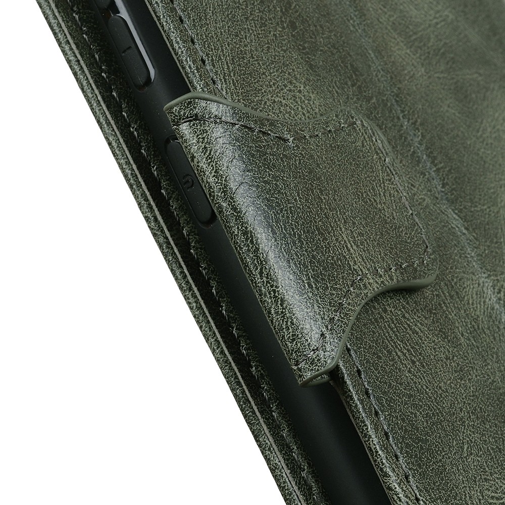 Xiaomi Poco M4 Pro 5G Θήκη Βιβλίο Σκούρο Πράσινο Mirren Crazy Horse Texture Horizontal Flip Case Dark Green