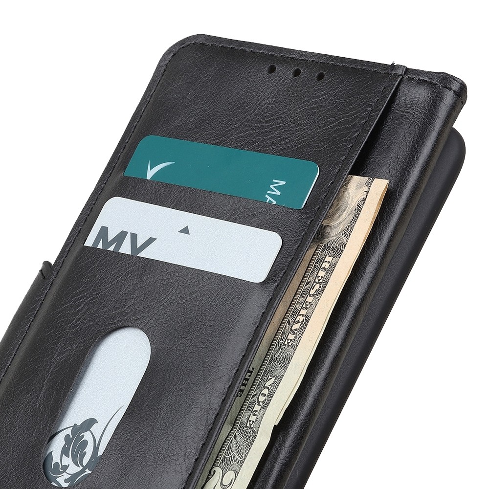 Xiaomi Poco M4 Pro 5G Θήκη Βιβλίο Μαύρο Mirren Crazy Horse Texture Horizontal Flip Case Black