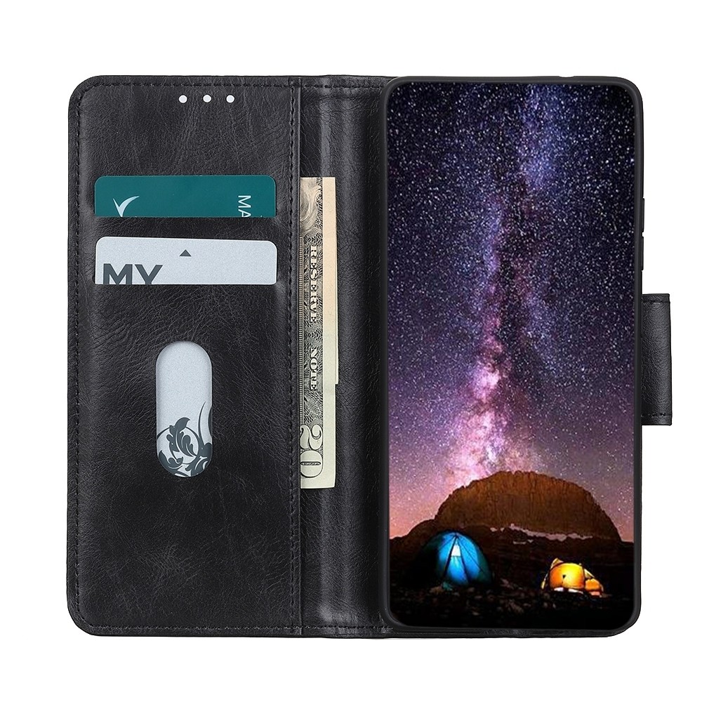 Xiaomi Poco M4 Pro 5G Θήκη Βιβλίο Μαύρο Mirren Crazy Horse Texture Horizontal Flip Case Black