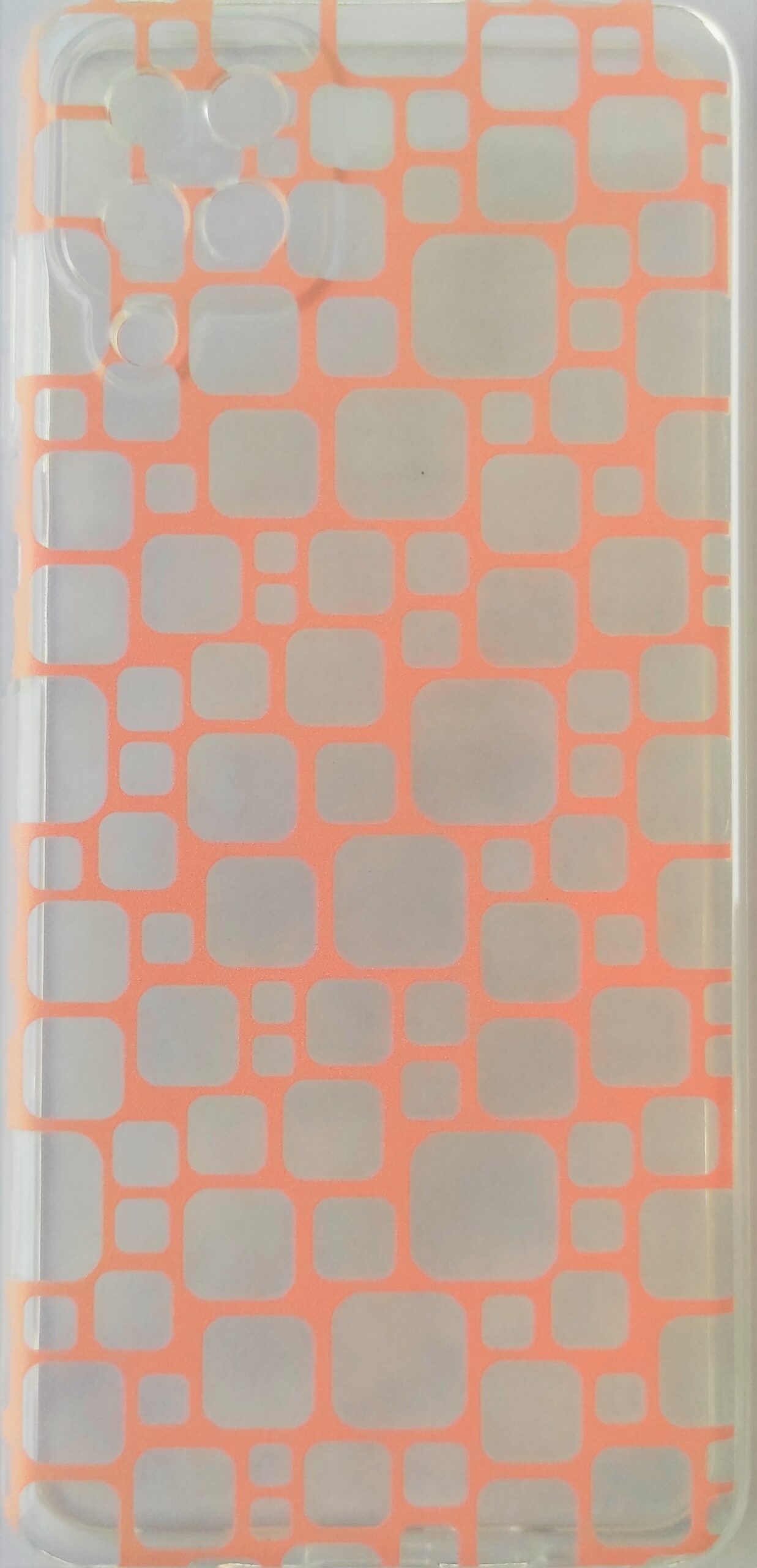Samsung Galaxy A12 / M12 Θήκη Σιλικόνης Πορτοκλαλί Σχέδιο Silicone Case