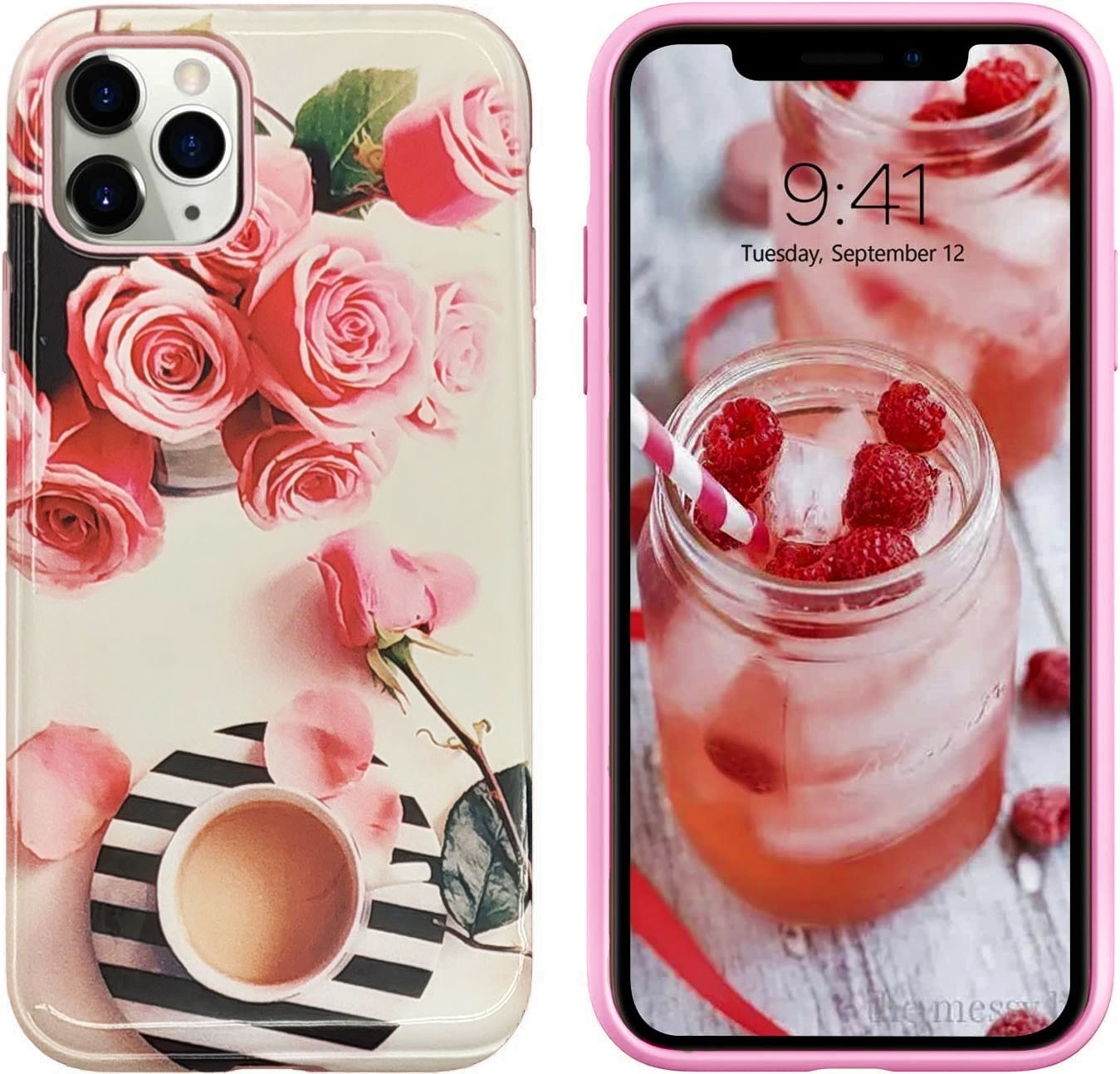 iPhone 11 Pro Σκληρή Θήκη Σιλικόνης Λουλούδια Silicone Case Design 3