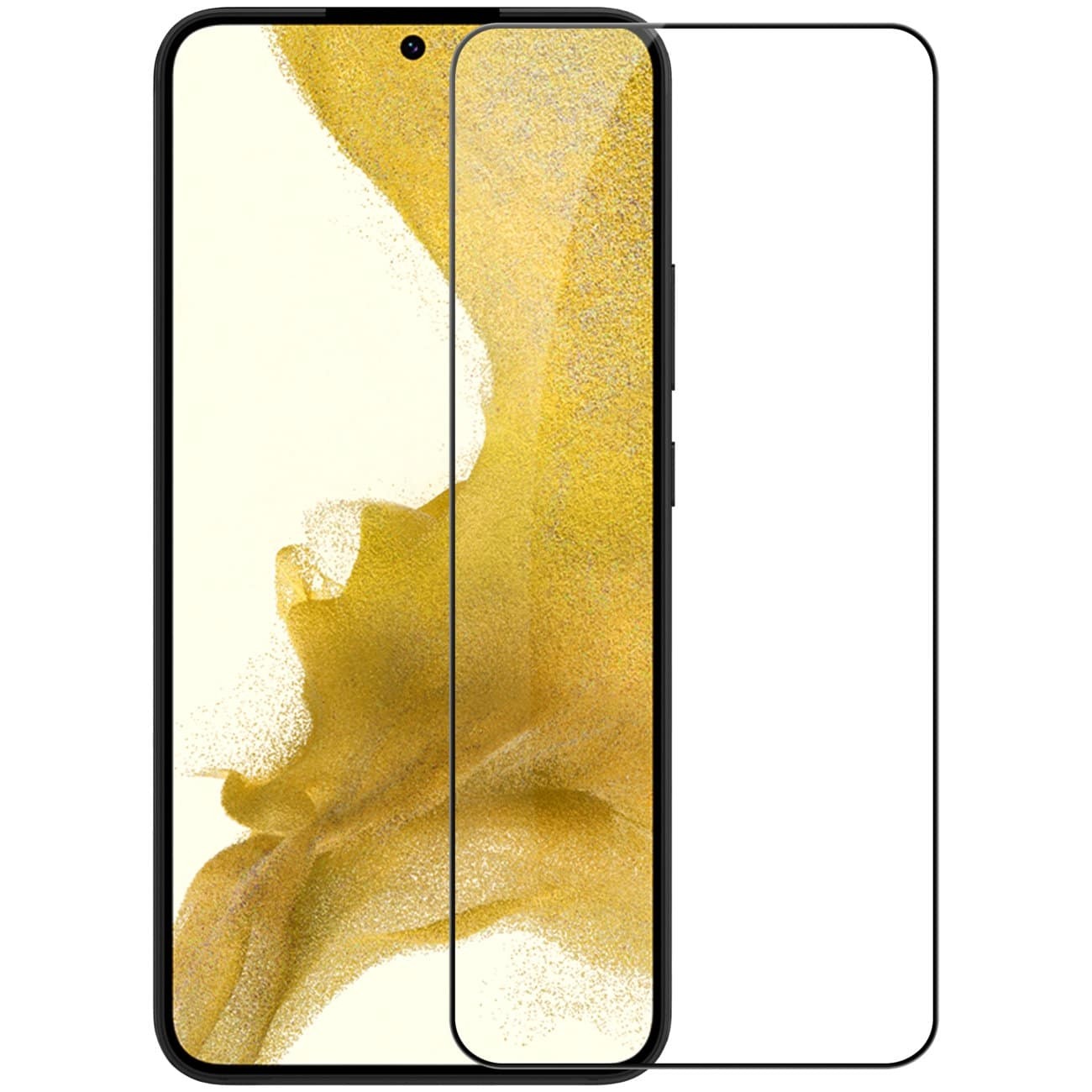 Samsung Galaxy S22 Plus 5G Προστατευτικό Τζαμάκι Μαύρο Roar 5D Full Screen Tempered Glass Black