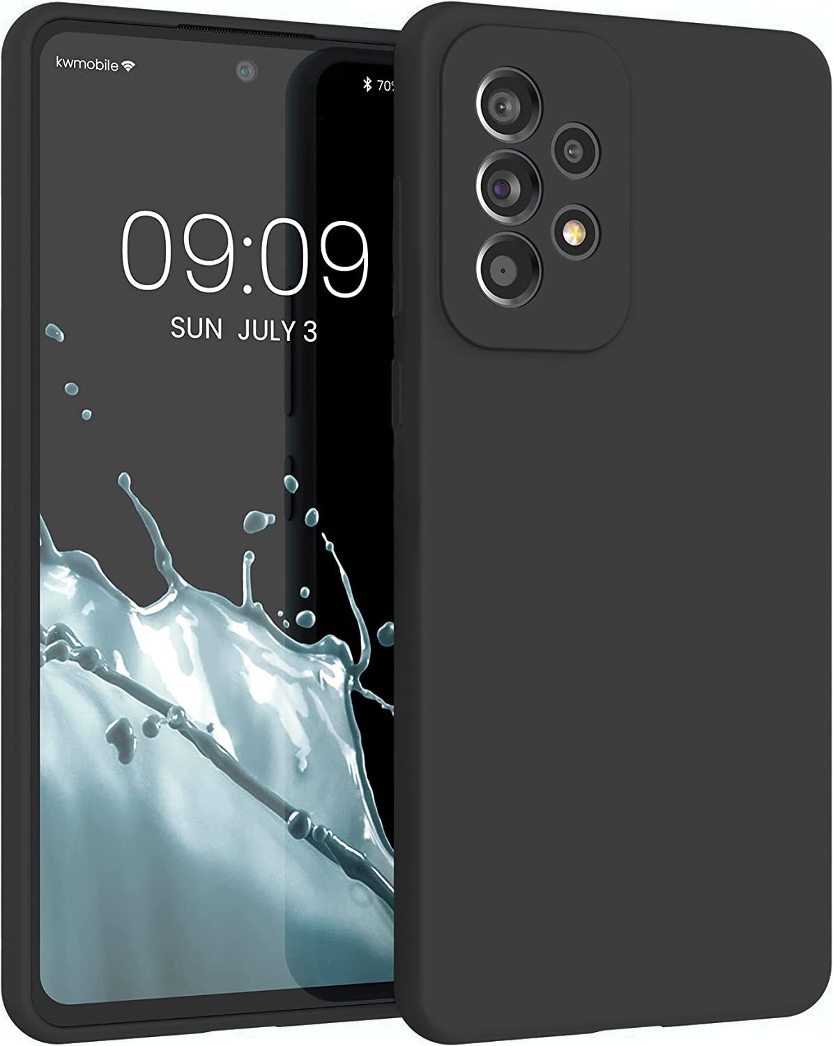Samsung Galaxy A33 5G Θήκη Σιλικόνης Μαύρη Soft Touch Silicone Rubber Soft Case Black