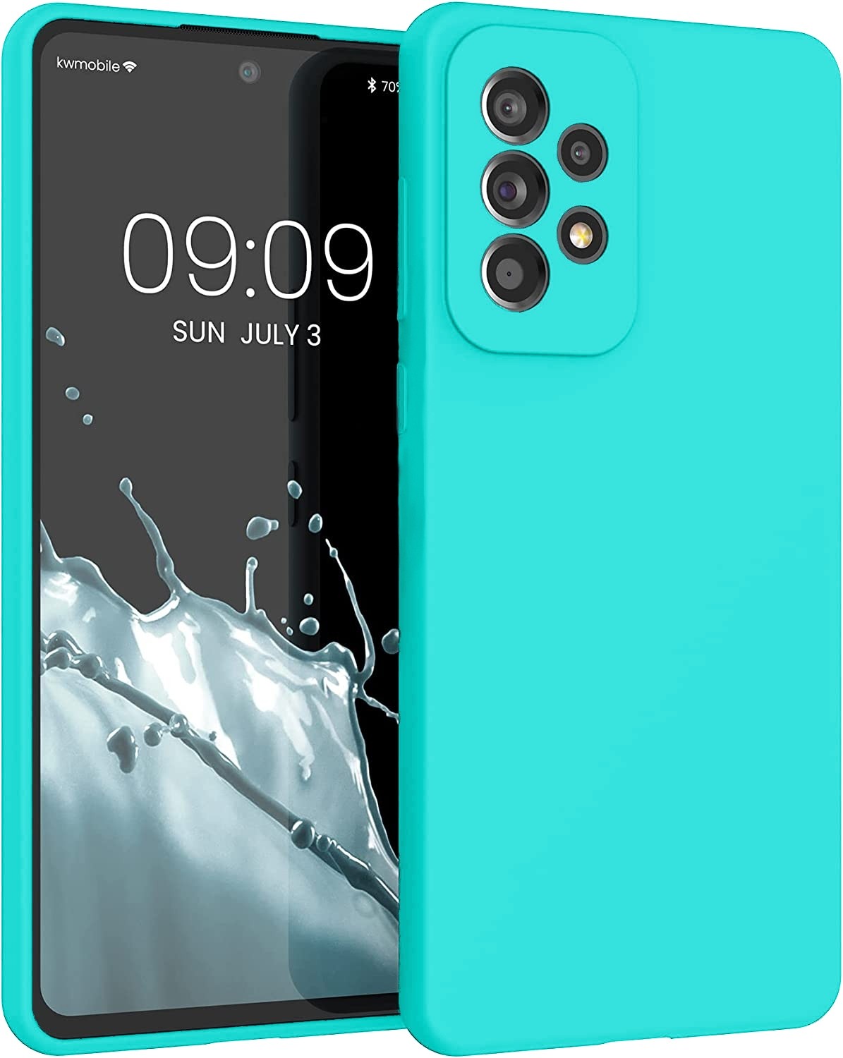 Samsung Galaxy A33 5G Θήκη Σιλικόνης Βεραμάν Soft Touch Silicone Rubber Soft Case Mint