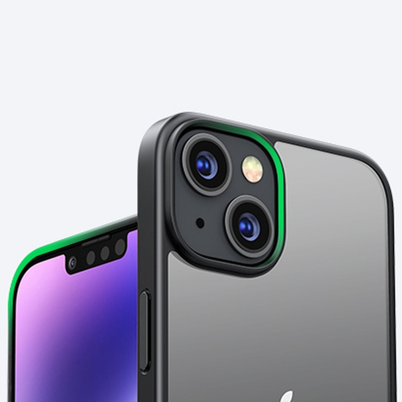 iPhone 14 Θήκη Ugreen LP633 Kickstand Protective Case Hard Cover with Gel Frame and Built-in Stand Black (90924)