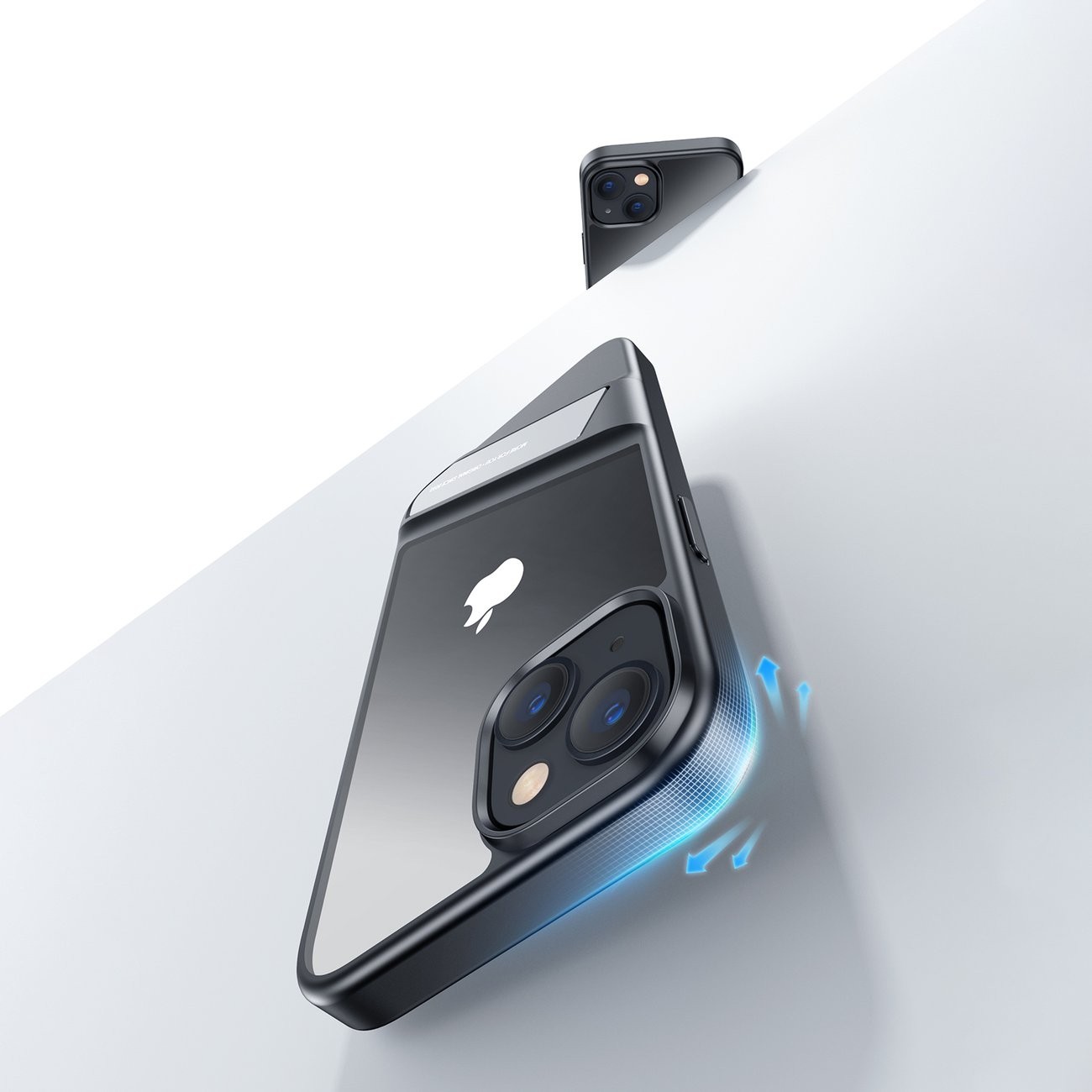 iPhone 14 Θήκη Ugreen LP633 Kickstand Protective Case Hard Cover with Gel Frame and Built-in Stand Black (90924)