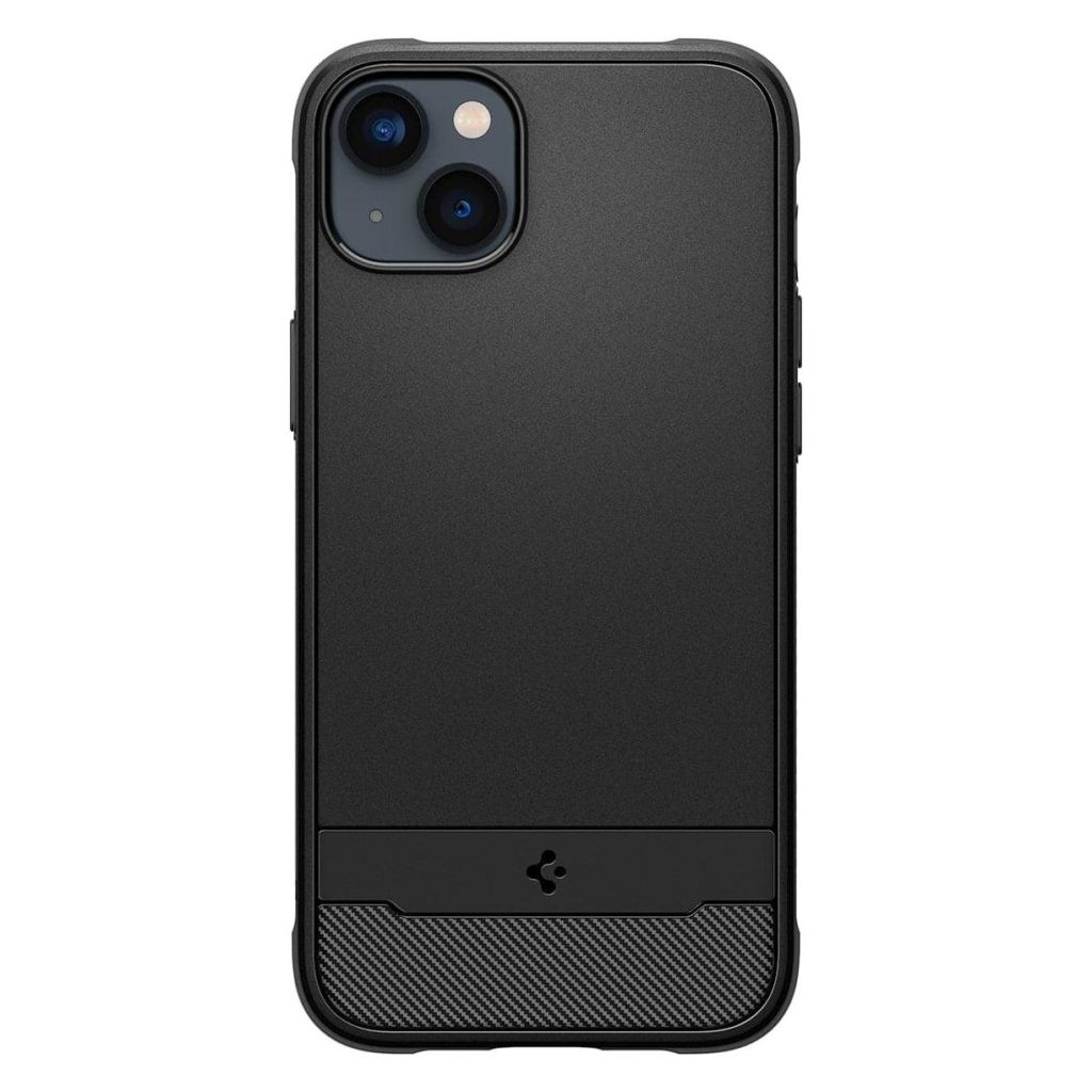 iPhone 14 Plus Θήκη Μαύρη Spigen Rugged Armor Magsafe Back Cover Matte Black ACS04890