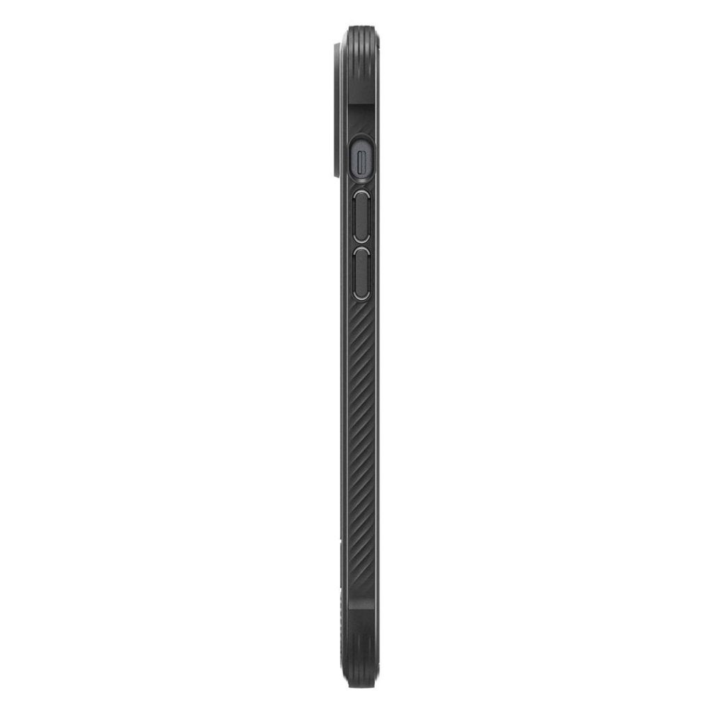 iPhone 14 Plus Θήκη Μαύρη Spigen Rugged Armor Magsafe Back Cover Matte Black ACS04890