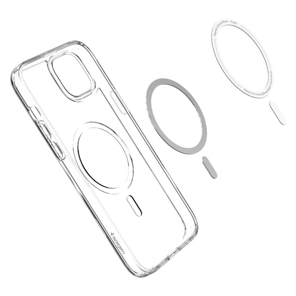 iPhone 14 Θήκη Διάφανη - Λευκή Spigen Ultra Hybrid Magsafe Back Cover ΅΅White