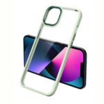 Forcell iPhone 14 Plus Θήκη Με Πλαίσιο Σιλικόνης Διάφανη - Green