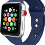 Λουράκι Apple Watch Series 6 & SE & 5 & 4 40mm Silicone Solid Color Watch Band Navy Blue