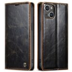 iPhone 14 Θήκη Βιβλίο Καφέ CaseMe 003 Crazy Horse Texture Phone Case Coffee