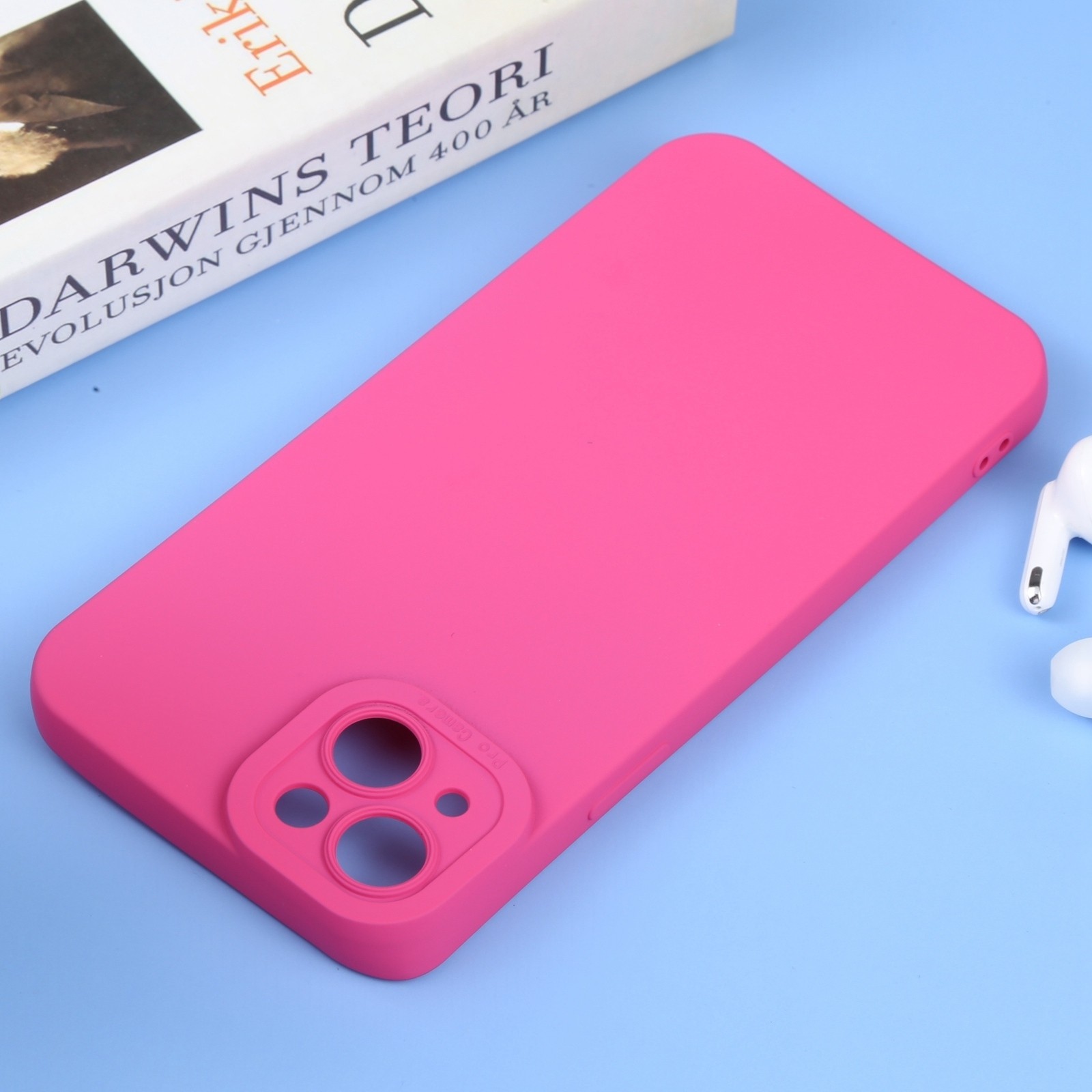 iPhone 14 Θήκη Σιλικόνης Φούξια Liquid Silicone Full Coverage Phone Case Fuchsia