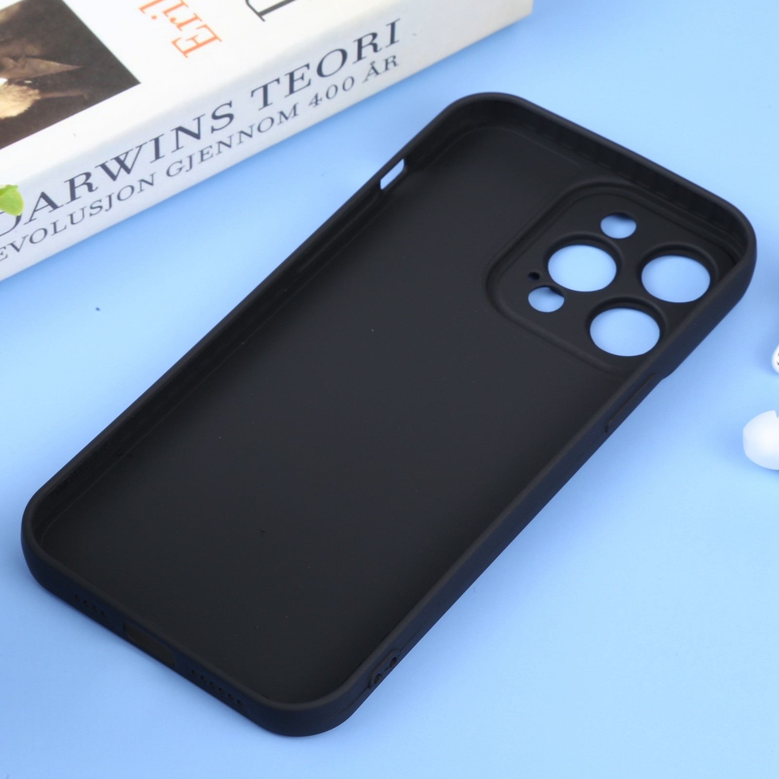 iPhone 14 Pro Θήκη Σιλικόνης Μαύρη Liquid Silicone Full Coverage Phone Case Black