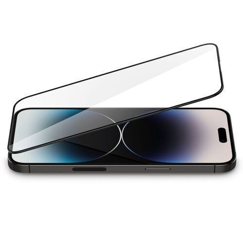 iPhone 14 Pro Max Προστατευτικό Τζαμάκι Spigen GLAS.tR Slim 2.5D Full Face Tempered Glass Μαύρο AGL05209
