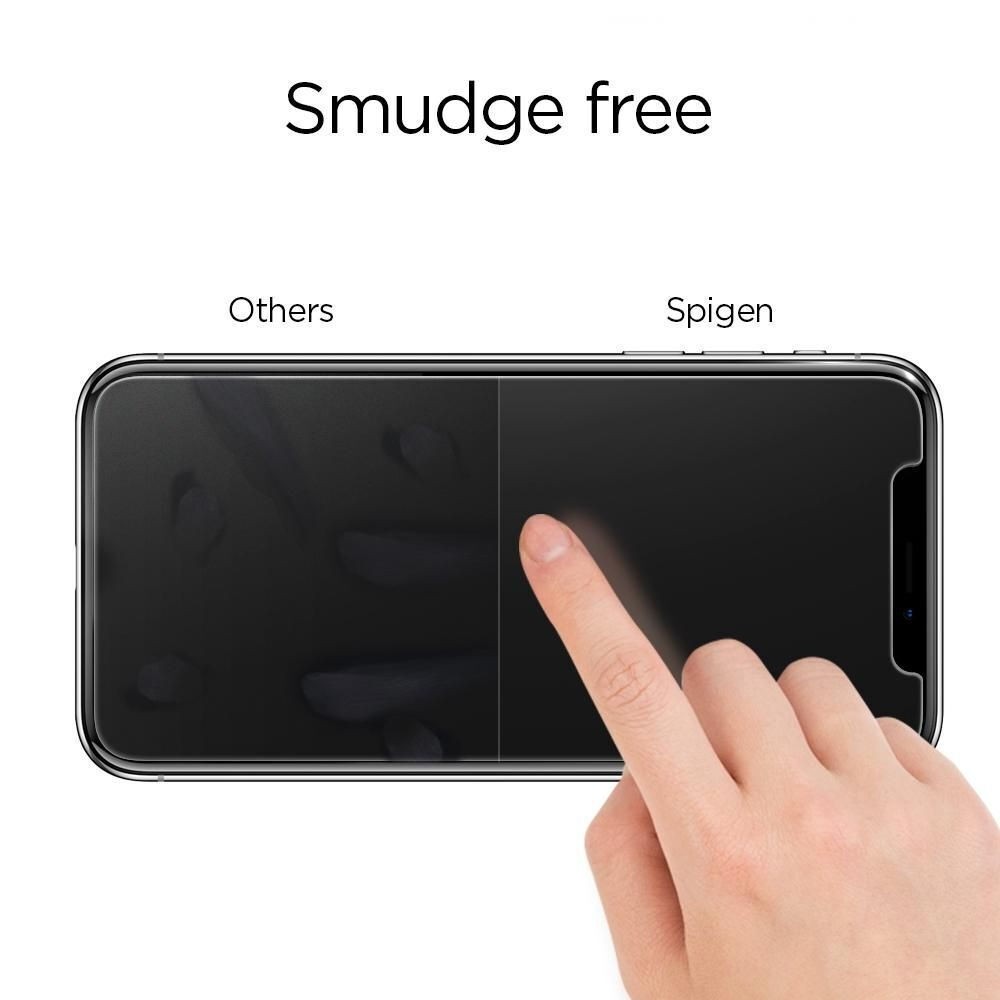iPhone 14 Pro Προστατευτικό Τζαμάκι Spigen GLAS.tR Slim 2.5D Full Face Tempered Glass Μαύρο AGL05221