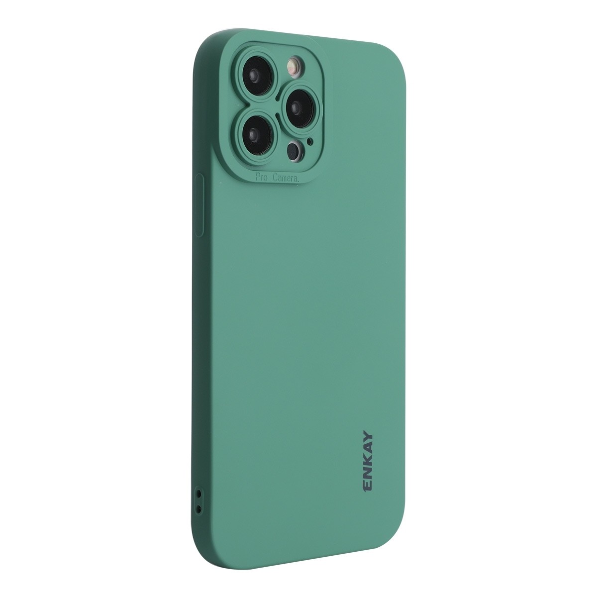 iPhone 14 Pro Θήκη Σιλικόνης Σκούρο Πράσινη ENKAY Liquid Silicone Shockproof Case Dark Green