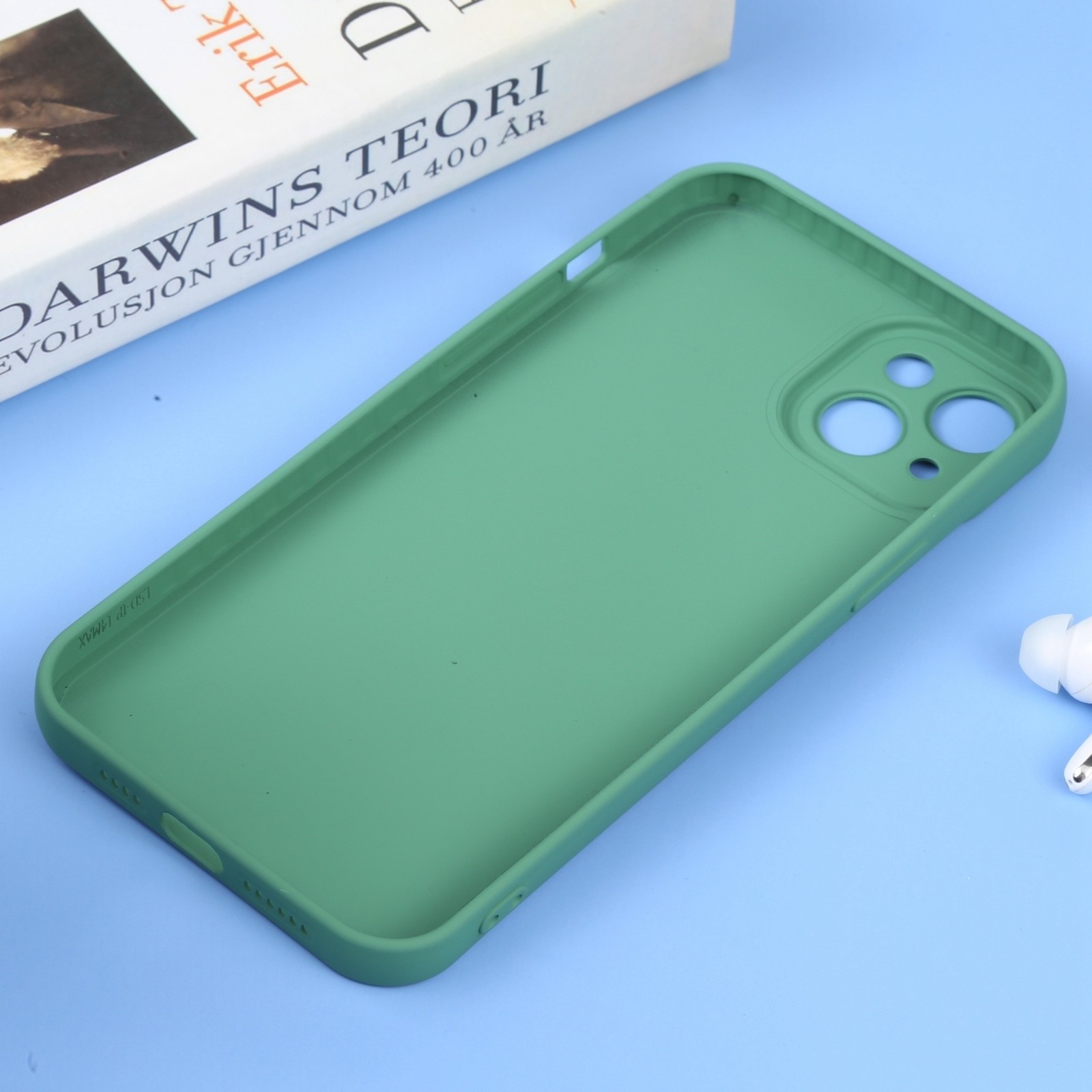 iPhone 14 Θήκη Σιλικόνης Πράσινη Liquid Silicone Full Coverage Phone Case Green