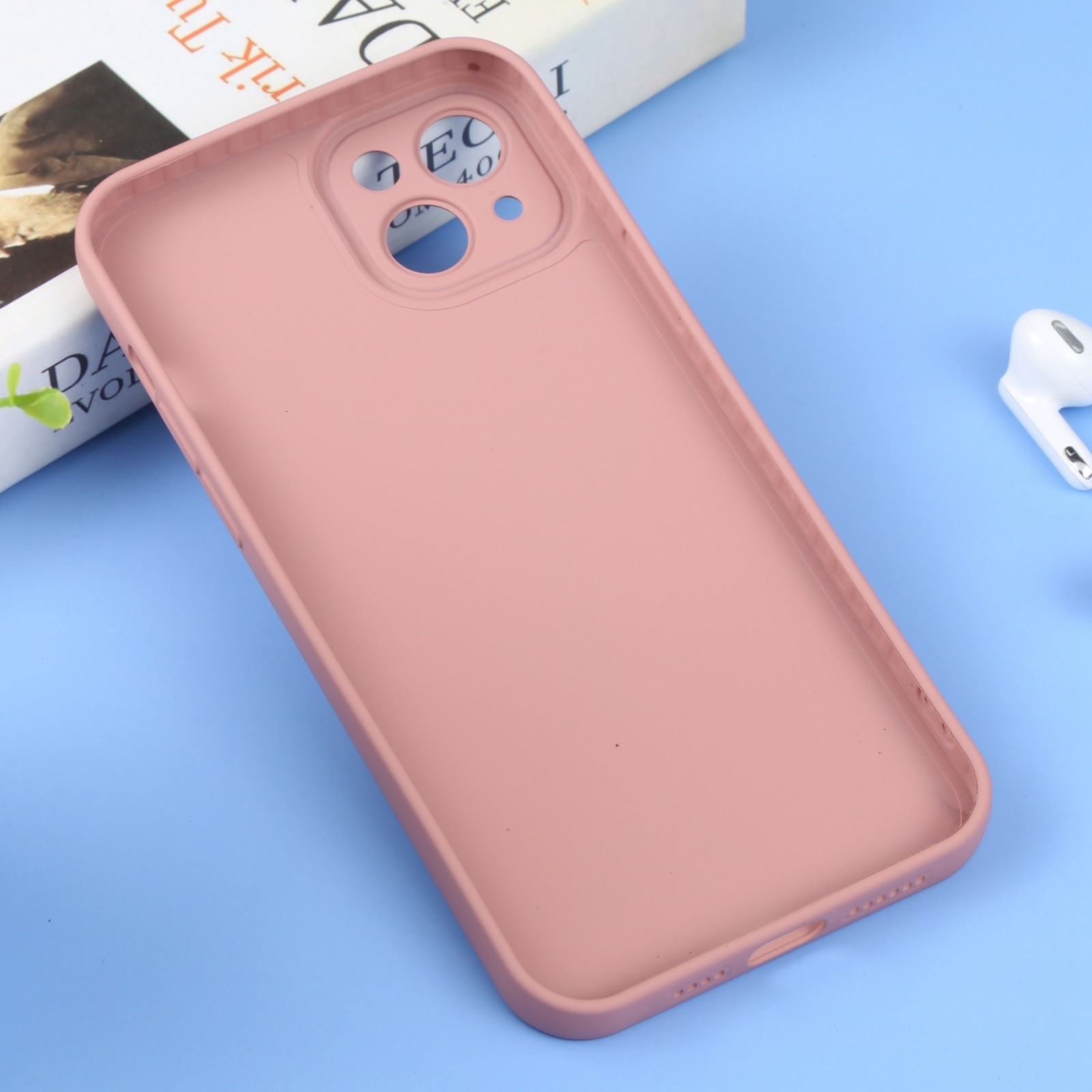 iPhone 14 Θήκη Σιλικόνης Ροζ Liquid Silicone Full Coverage Phone Case Pink