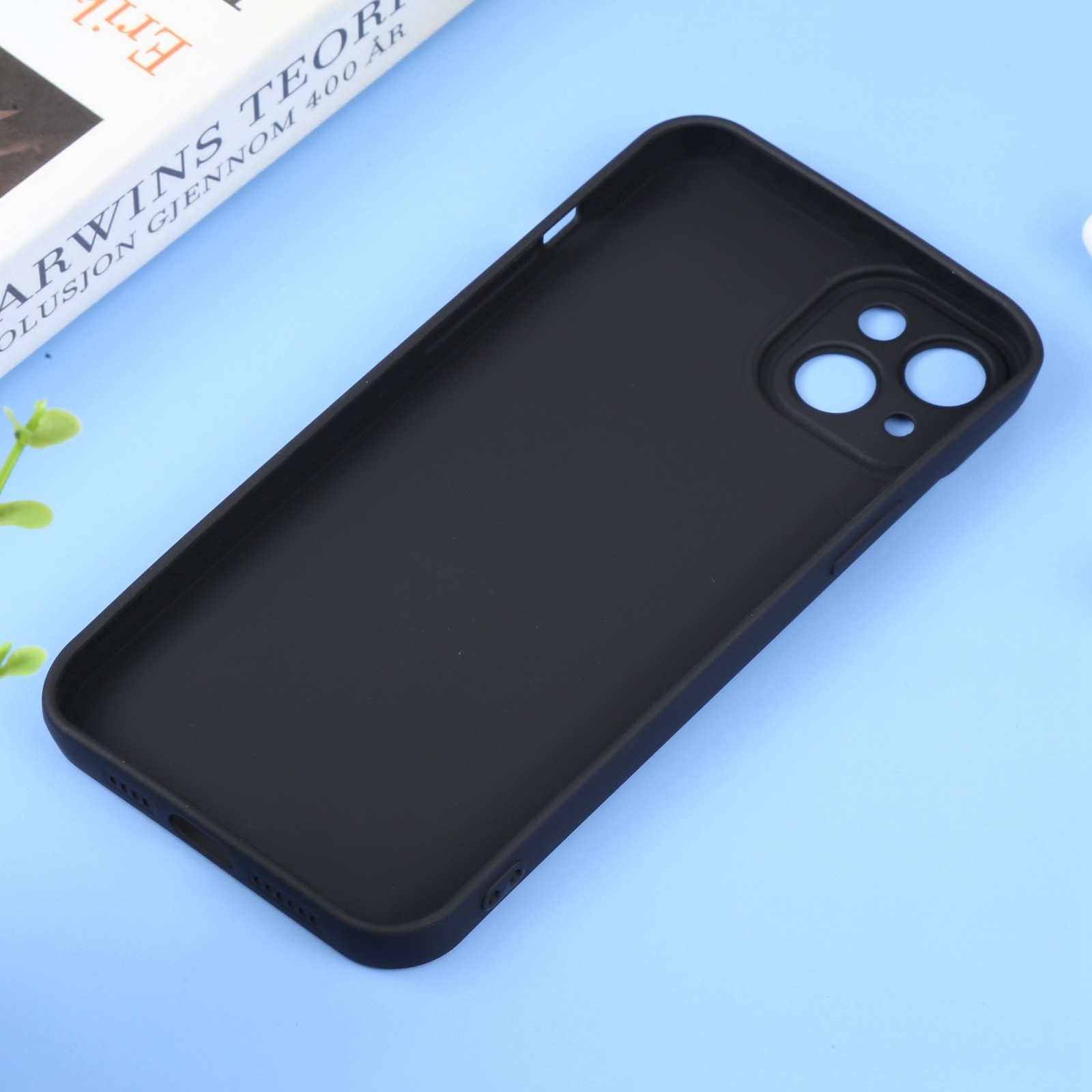 iPhone 14 Plus Θήκη Σιλικόνης Μαύρη Liquid Silicone Full Coverage Phone Case Black