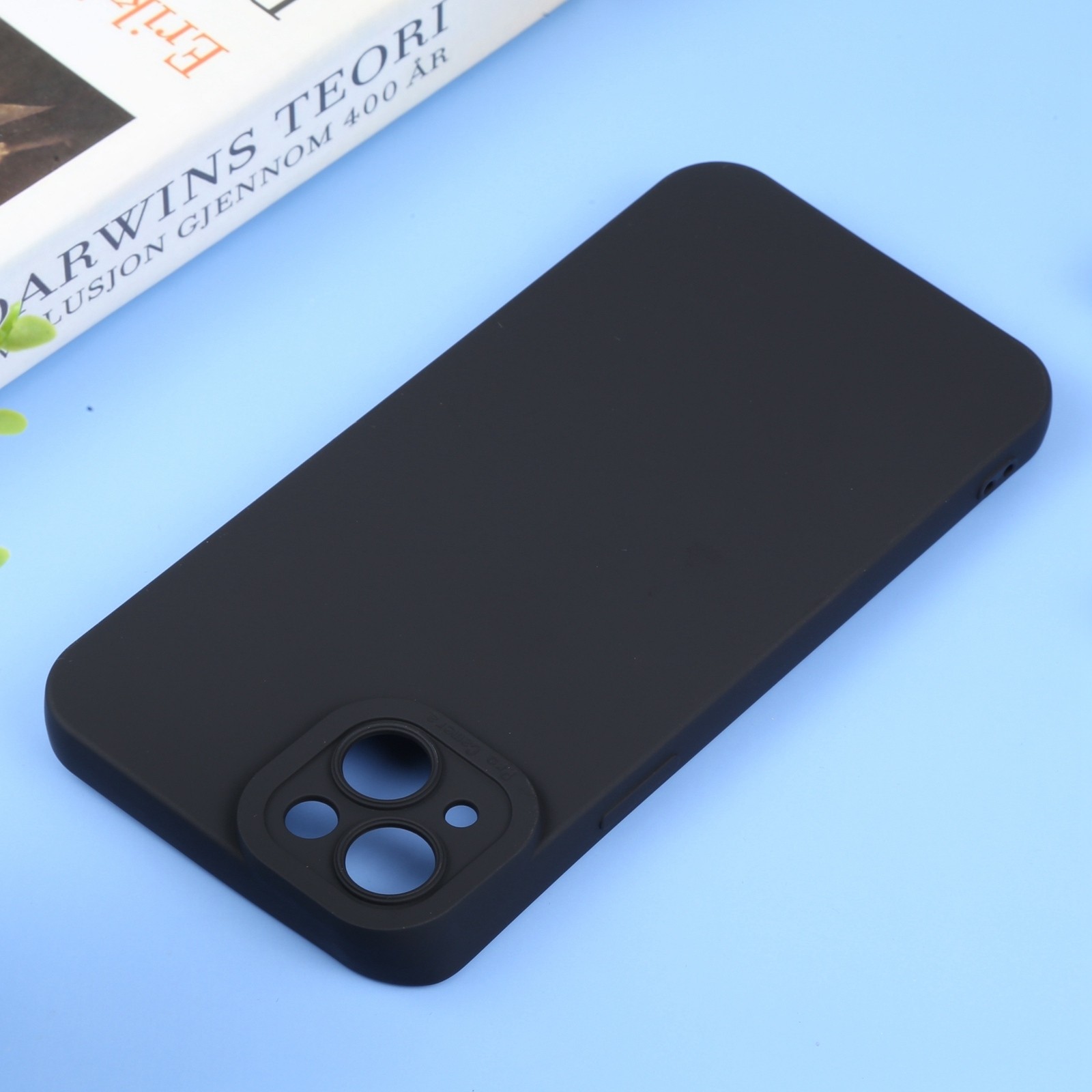iPhone 14 Plus Θήκη Σιλικόνης Μαύρη Liquid Silicone Full Coverage Phone Case Black
