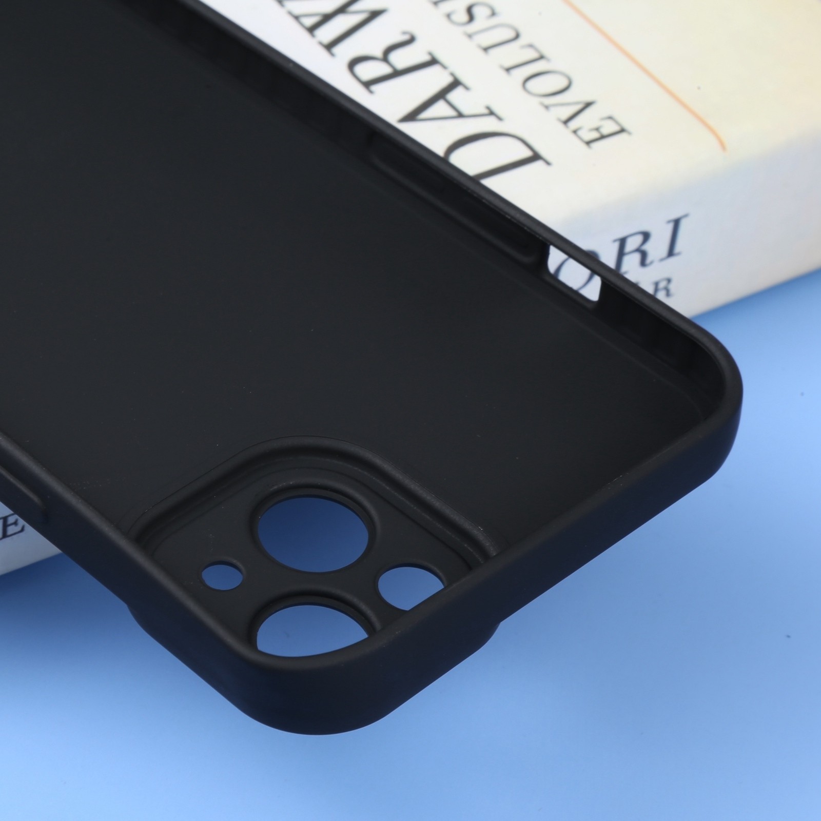 iPhone 14 Plus Θήκη Σιλικόνης Μαύρη Liquid Silicone Full Coverage Phone Case Black
