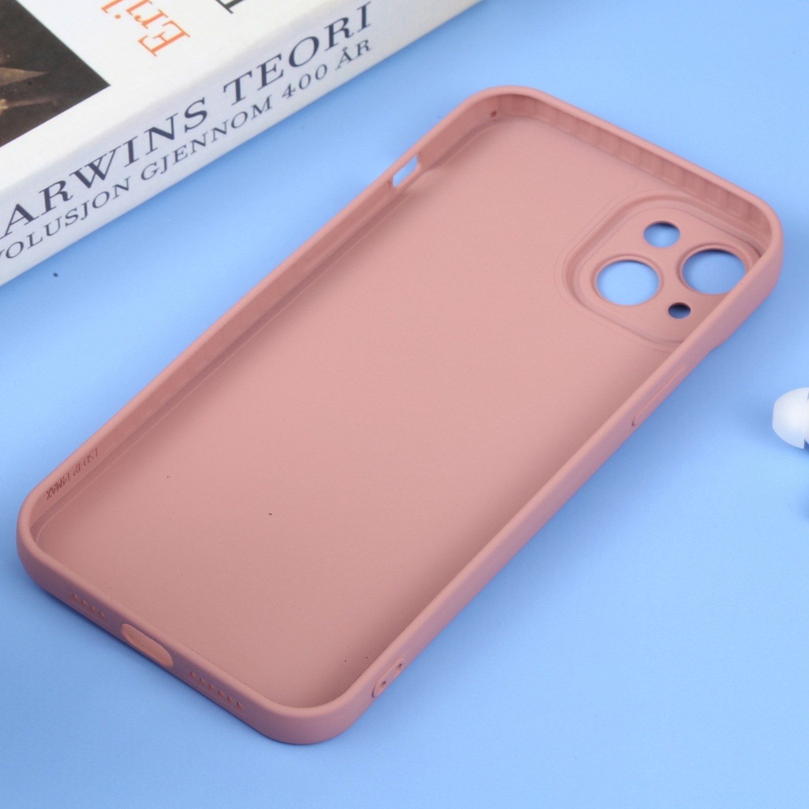 iPhone 14 Plus Θήκη Σιλικόνης Ροζ Liquid Silicone Full Coverage Phone Case Pink