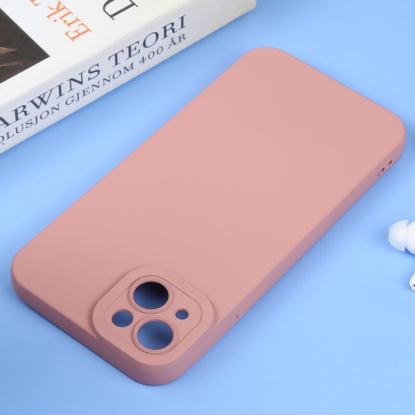 iPhone 14 Plus Θήκη Σιλικόνης Ροζ Liquid Silicone Full Coverage Phone Case Pink