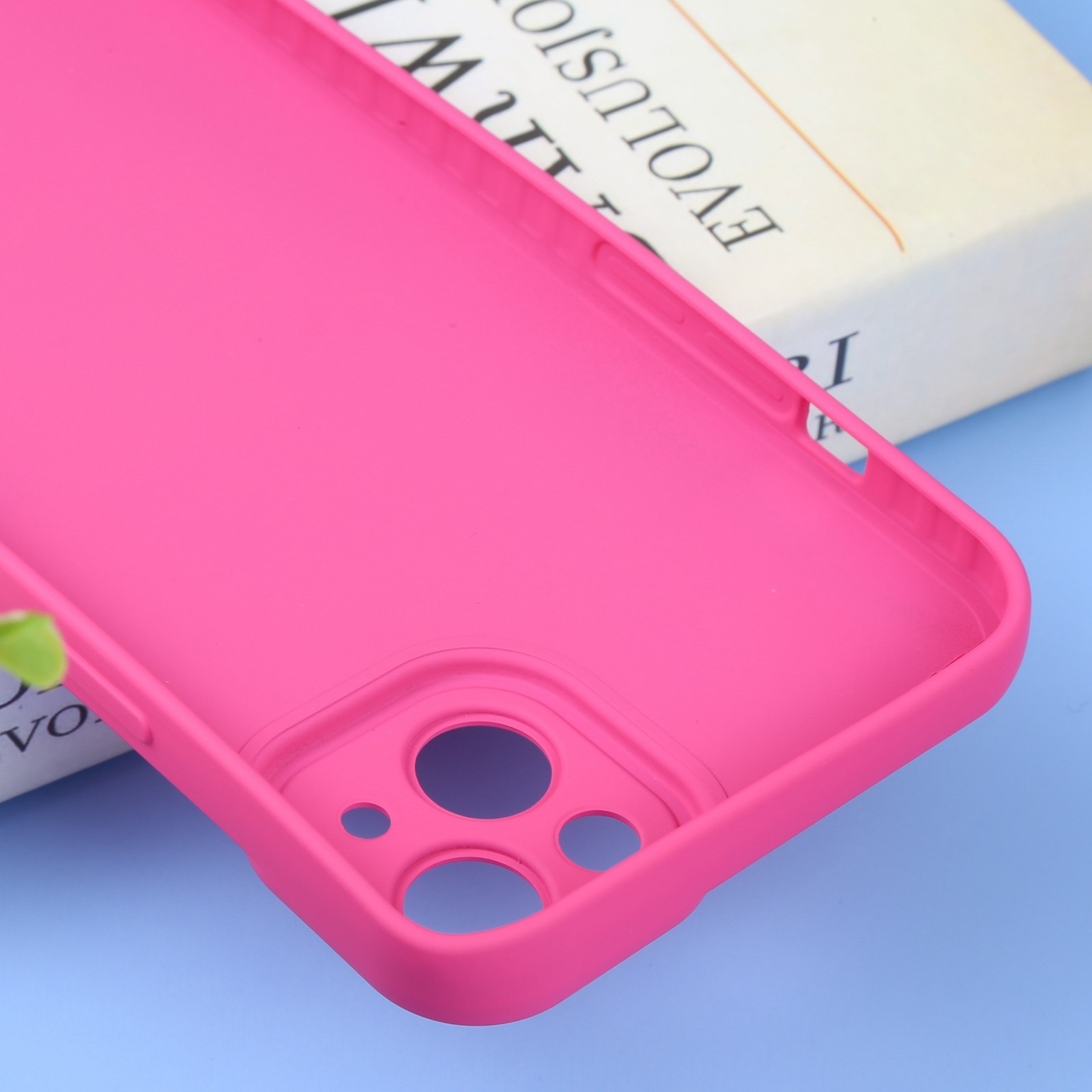 iPhone 14 Plus Θήκη Σιλικόνης Φούξια Liquid Silicone Full Coverage Phone Case Fuchsia