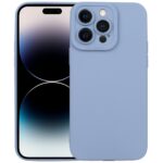iPhone 14 Pro Θήκη Σιλικόνης Μπλε - Γκρι Liquid Silicone Full Coverage Phone Case Blue Grey