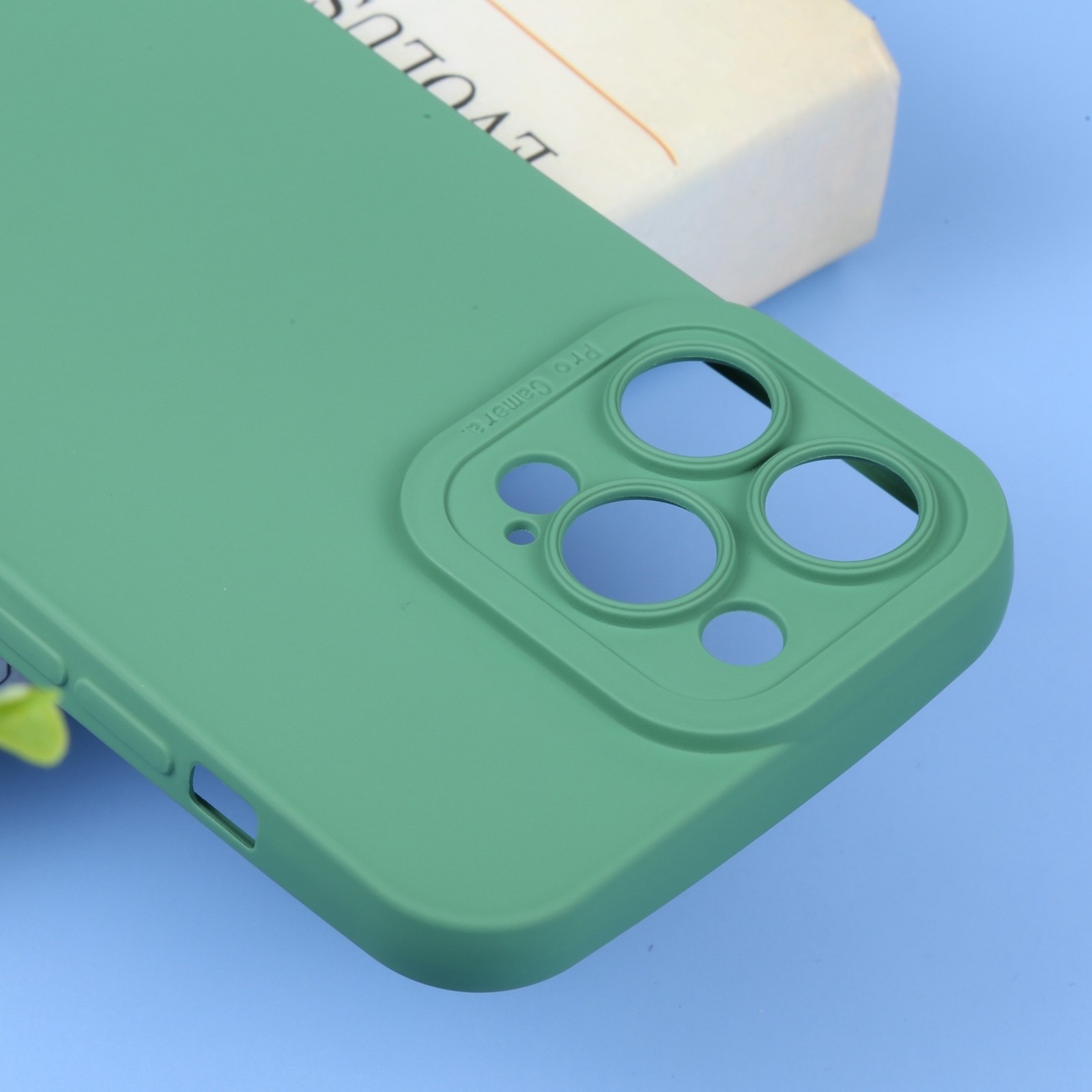 iPhone 14 Pro Θήκη Σιλικόνης Πράσινη Liquid Silicone Full Coverage Phone Case Green