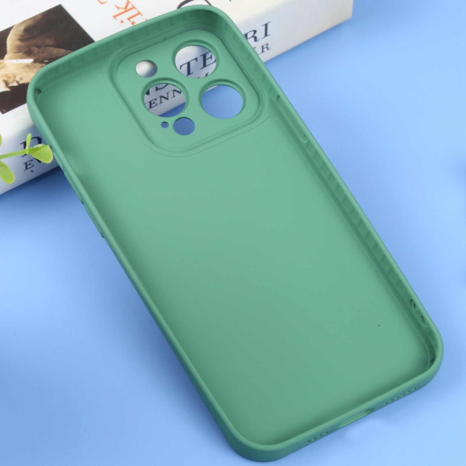 iPhone 14 Pro Θήκη Σιλικόνης Πράσινη Liquid Silicone Full Coverage Phone Case Green