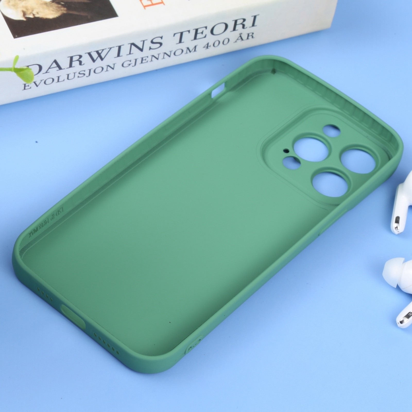 iPhone 14 Pro Θήκη Σιλικόνης Πράσινη Liquid Silicone Full Coverage Phone Case Green