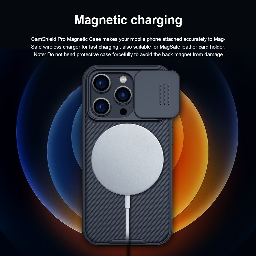 Θήκη iPhone 14 Pro Μαύρη NILLKIN CamShield Pro Magnetic Magsafe Case Black