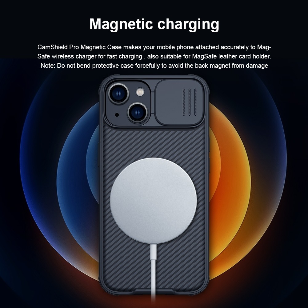 Θήκη iPhone 14 Plus Μαύρη NILLKIN CamShield Pro Magnetic Magsafe Case Black