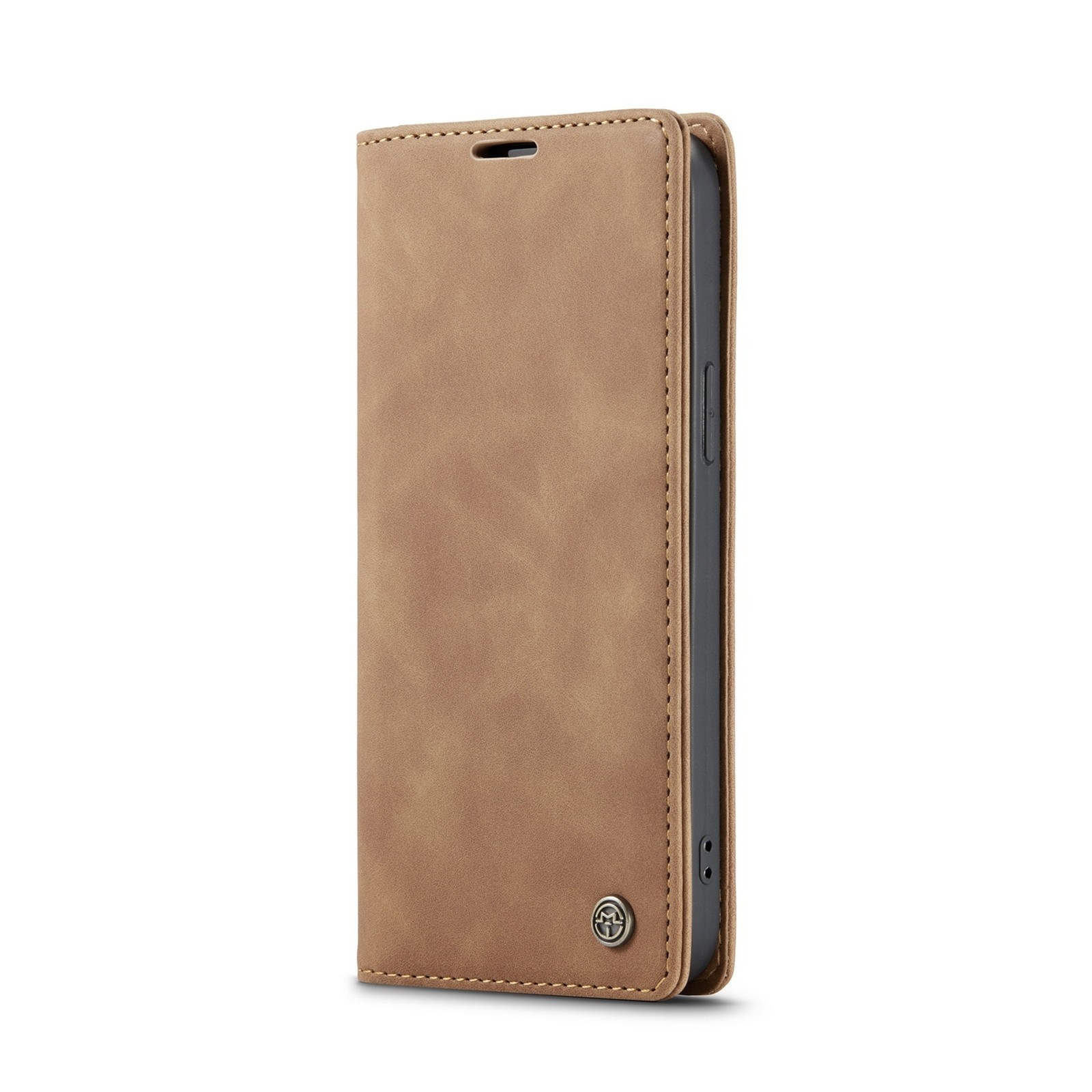 iPhone 14 Plus Θήκη Βιβλίο Καφέ CaseMe-013 Multifunctional Retro Frosted Phone Case Brown